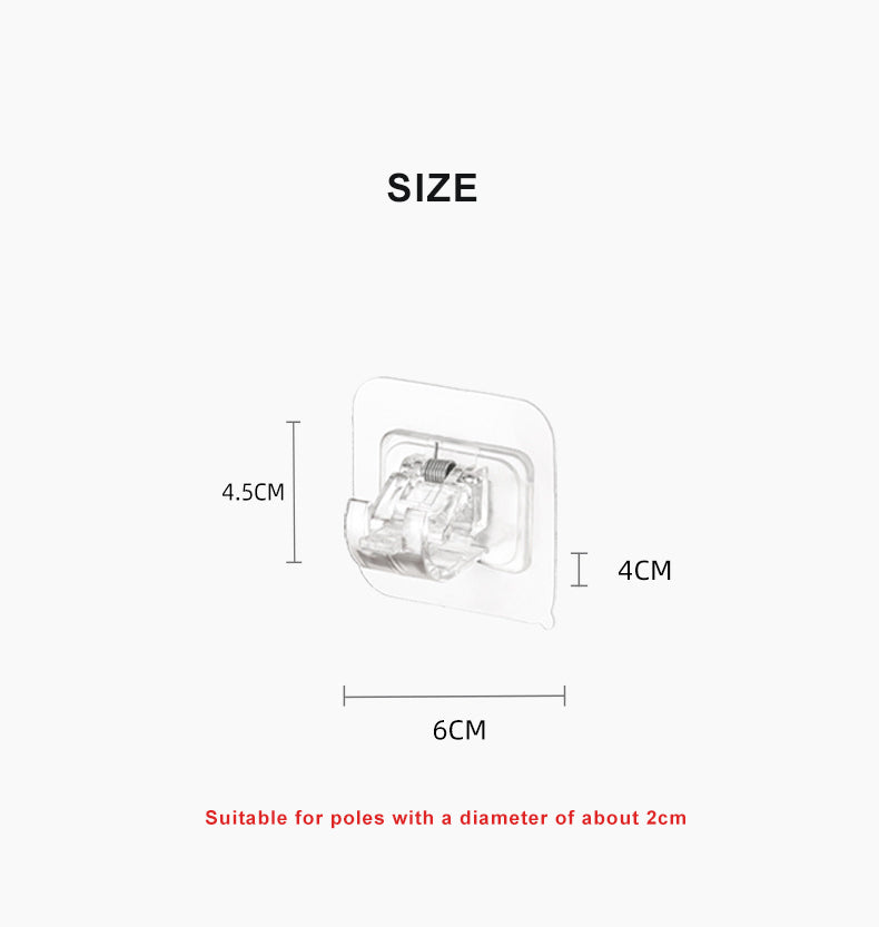 Sikunuo | Self Adhesive Curtain Rod Holder