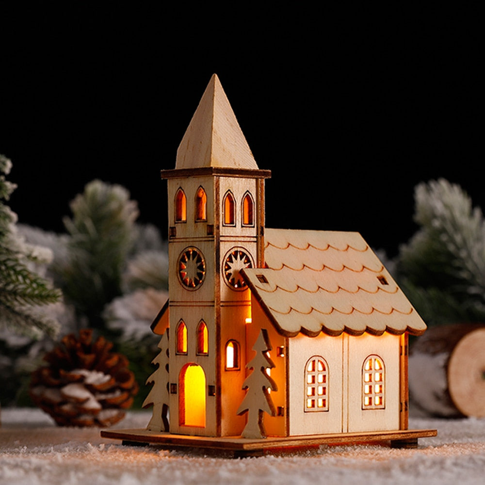Sikunuo | DIY Wooden Hanging House Decor Glowing Lamp