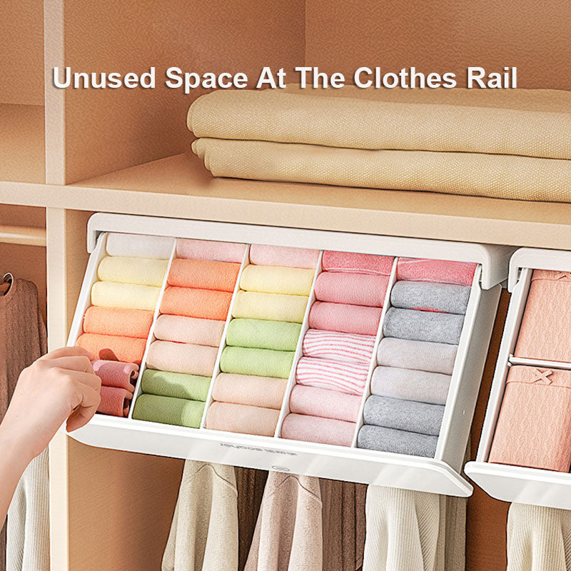 Sikunuo | Closet Wise Self-Adhesive Space Saving Organizer Box