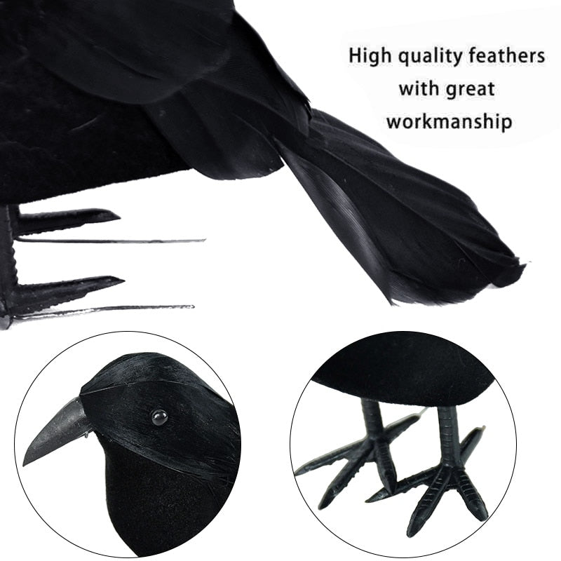 Sikunuo | Black Crow Halloween Home Decor