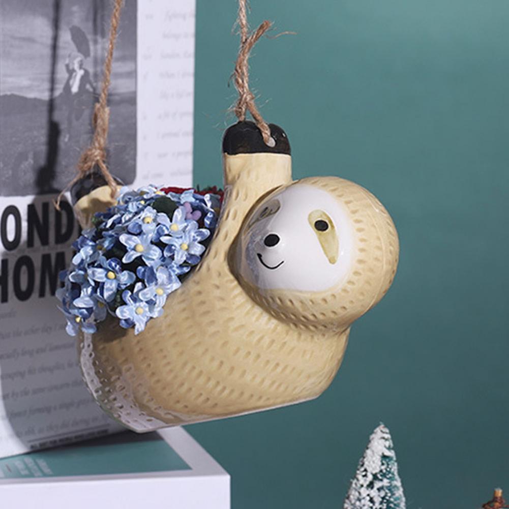 Sikunuo | Ceramic Happy Sloth Flower Pot