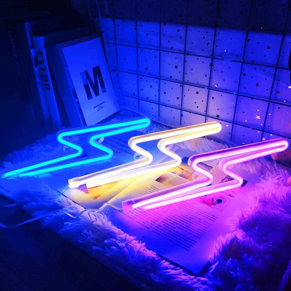 Sikunuo | Led Lightning Neon Sign Wall Decor