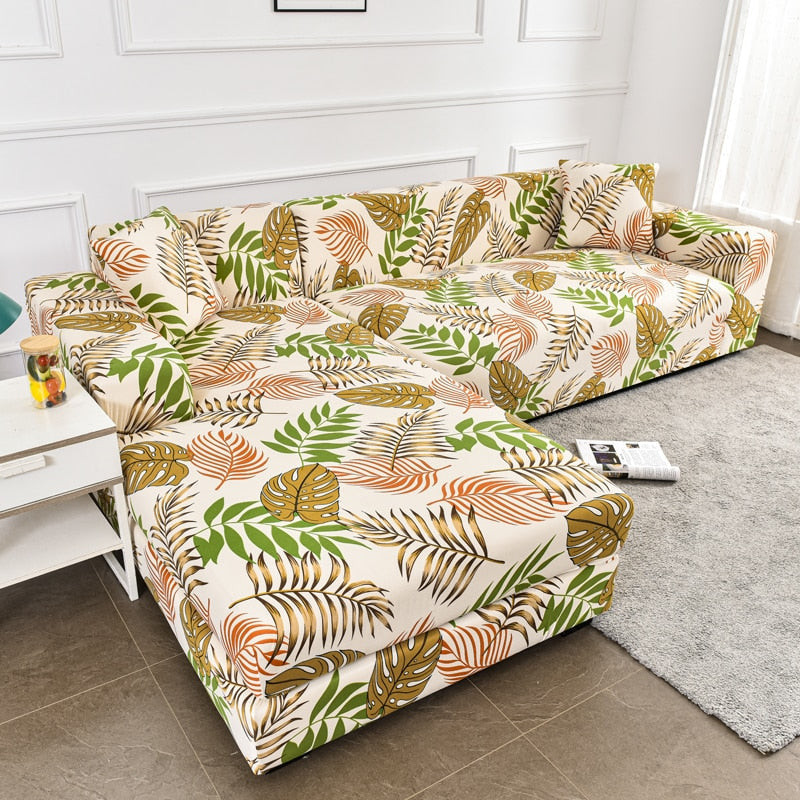 Sikunuo | Modern Non-slip Colorful Elastic Sofa Cover