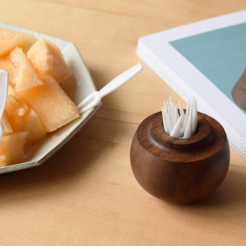 Sikunuo | Wooden Pear Toothpick Holder