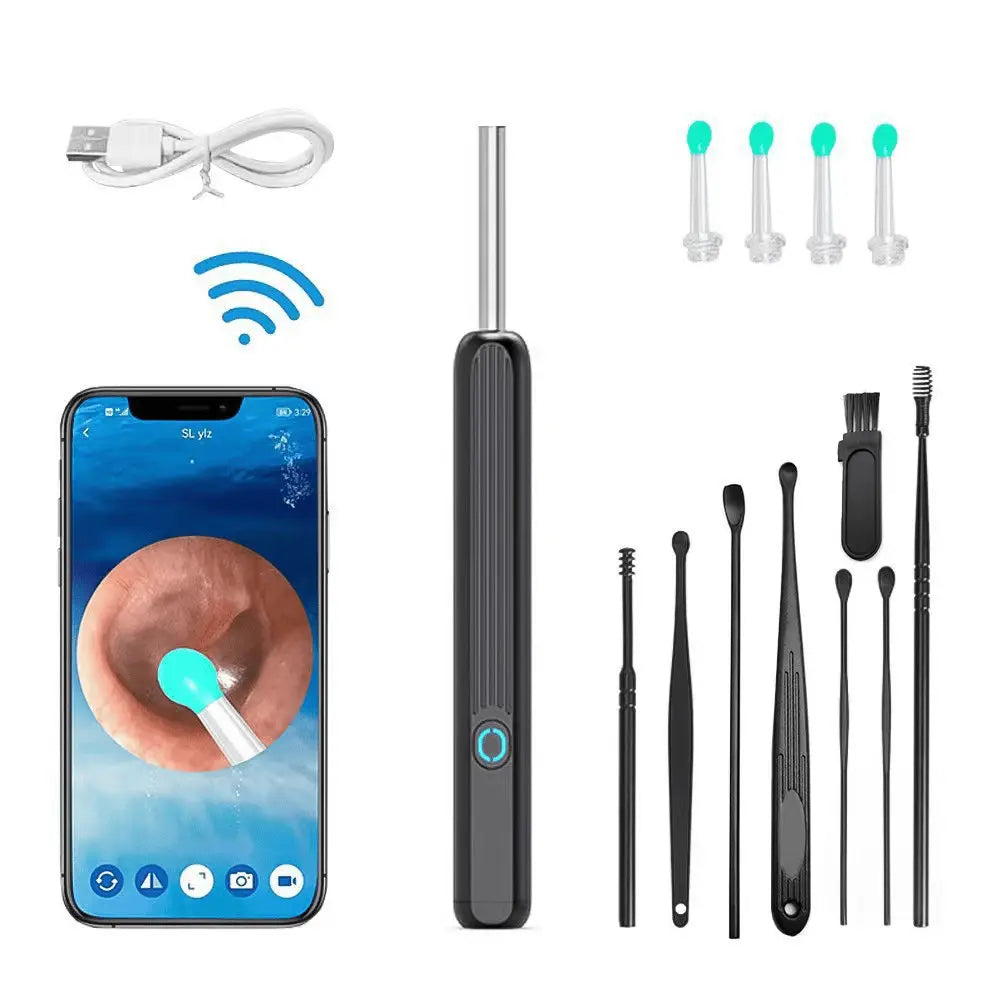 Sikunuo | HD Earwax Removal Spoon — Wireless Otoscope with LED Light