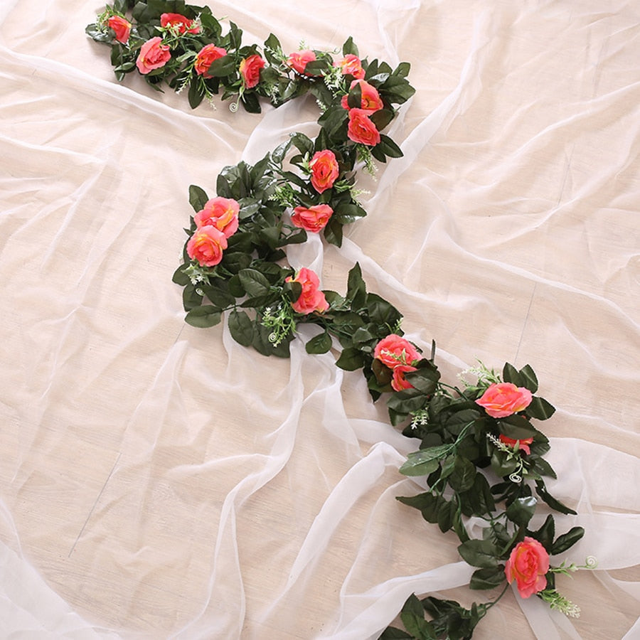 Sikunuo | Artificial Rose Hanging Wall Decoration