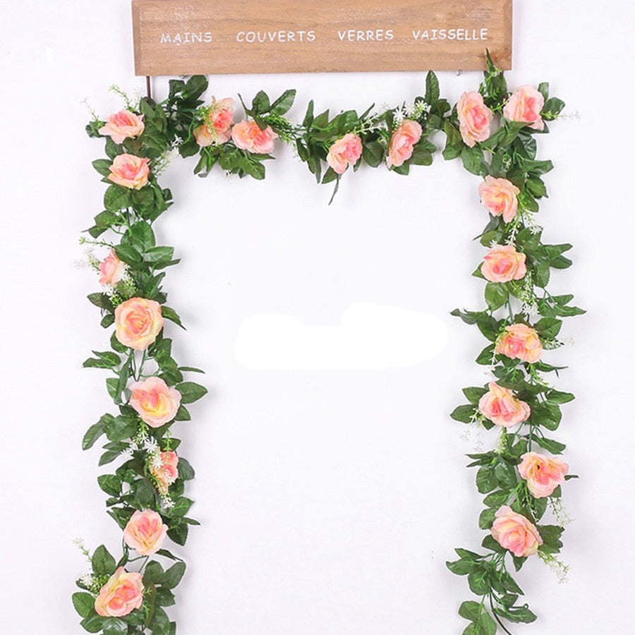 Sikunuo | Artificial Rose Hanging Wall Decoration