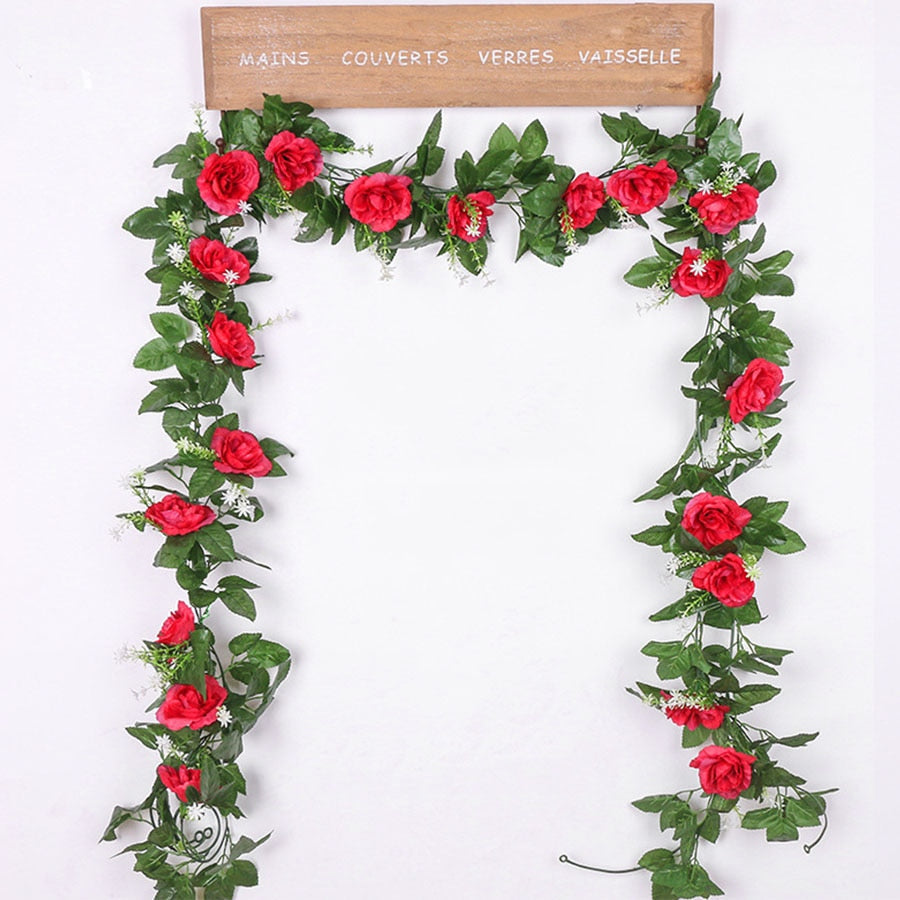 Sikunuo | Artificial Rose Hanging Wall Decoration