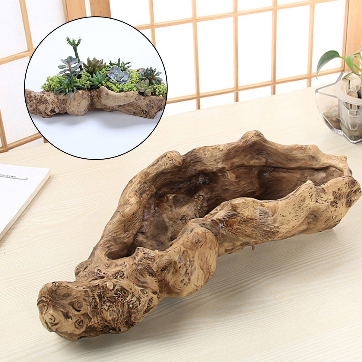 Sikunuo | Resin Tree Wood Table Vase