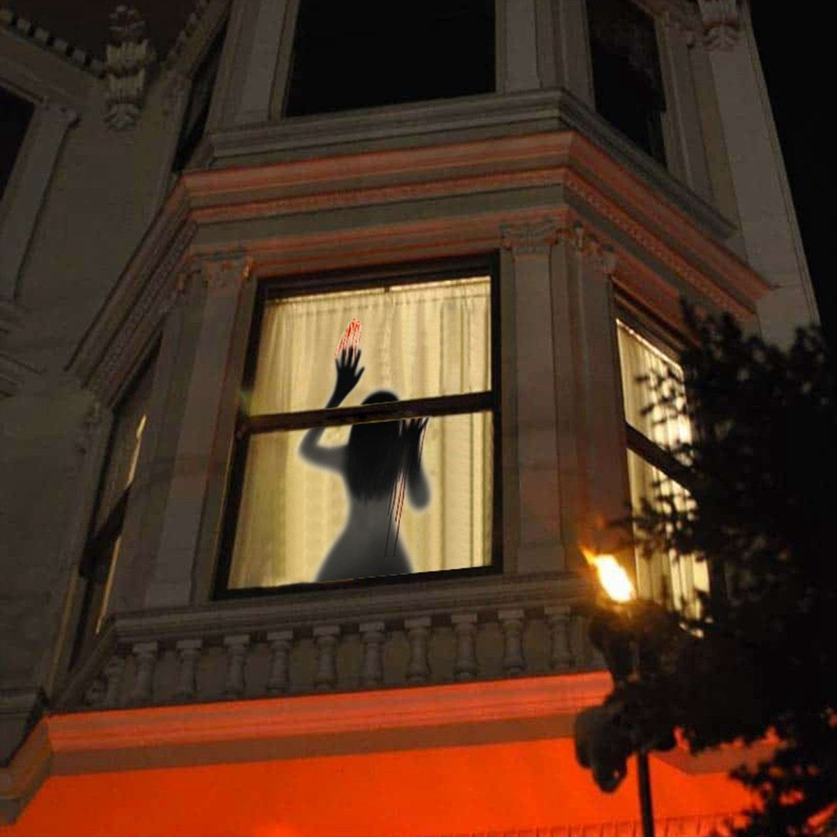 Sikunuo | Scary Ghost Halloween Window Sticker