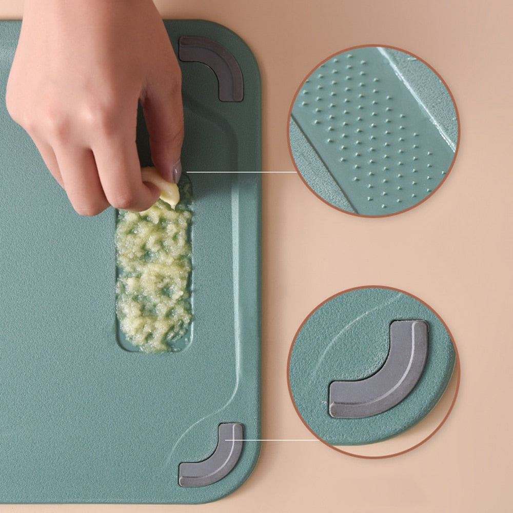 Sikunuo | 2in1 All Cut Up Double-Sided Cutting Board