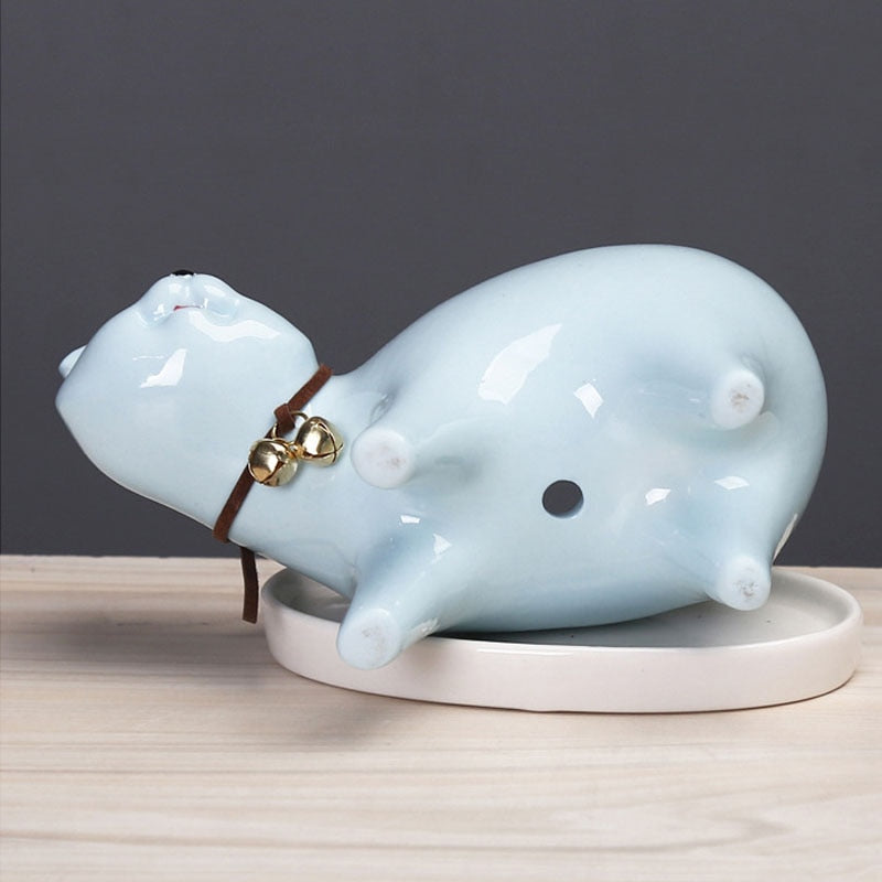 Sikunuo | Rising Cat Ceramic Flower Pot