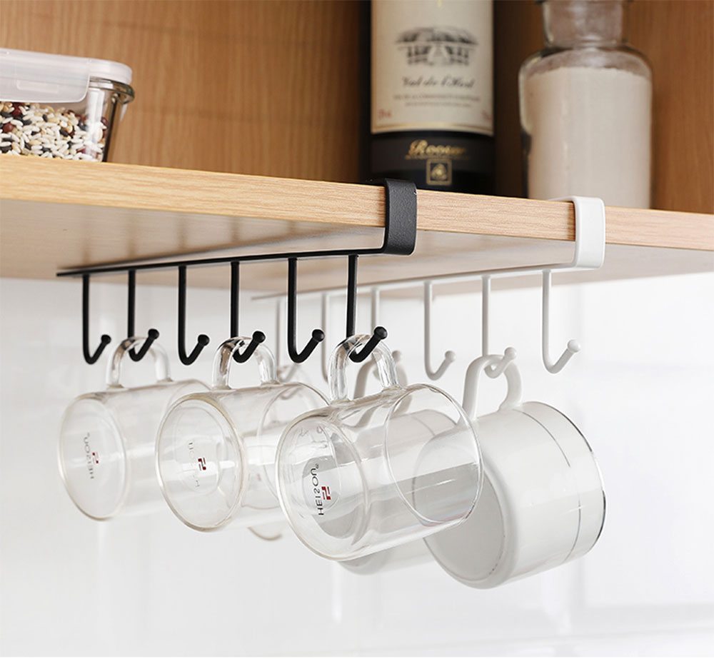 Sikunuo | Kitchen Under Cabinet Organizer Hook Rack