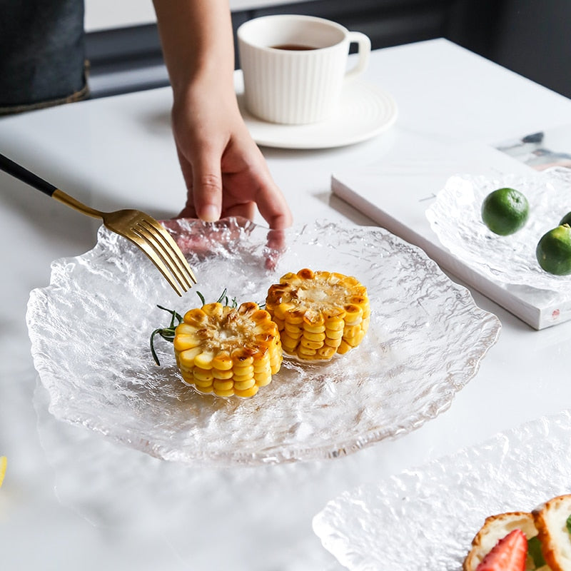 Sikunuo | Nordic Frozen Style Glass Plates