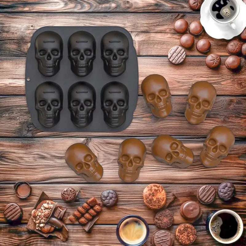 Sikunuo | Halloween 3D Skull Cake Pan