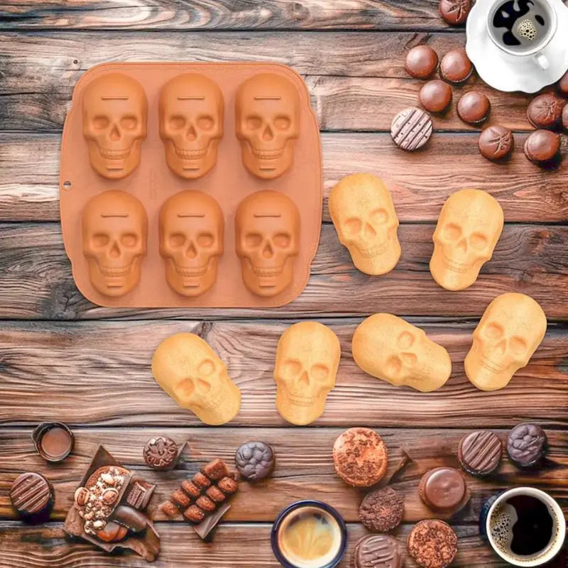 Sikunuo | Halloween 3D Skull Cake Pan