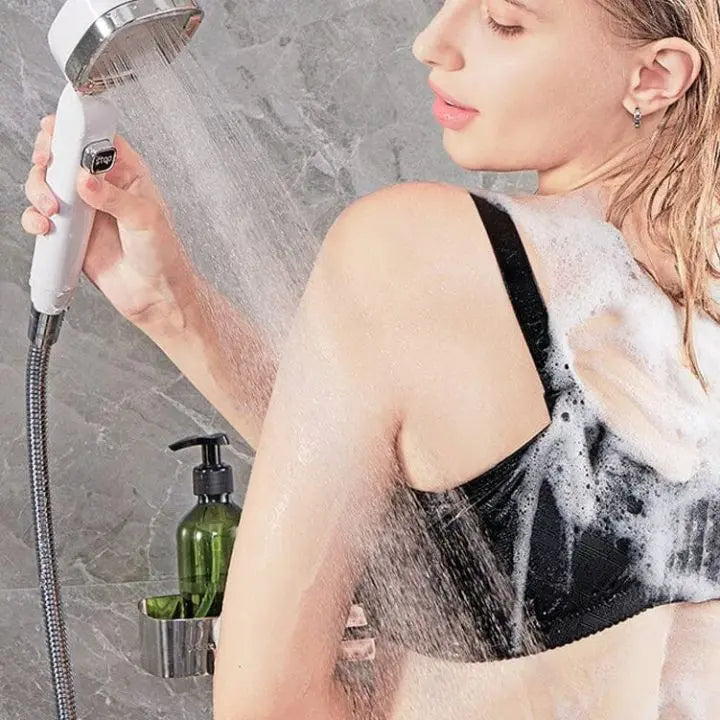 Sikunuo | Handheld shower with 4 spray modes & stop button – High pressure