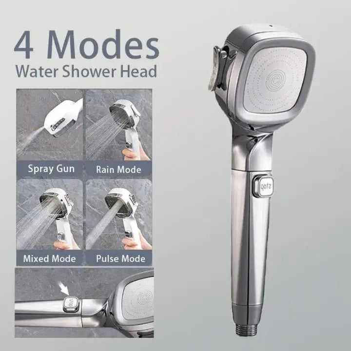 Sikunuo | Handheld shower with 4 spray modes & stop button – High pressure