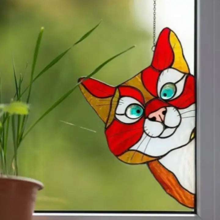 Sikunuo | Handmade Cat Suncatcher – Window Decoration with Style
