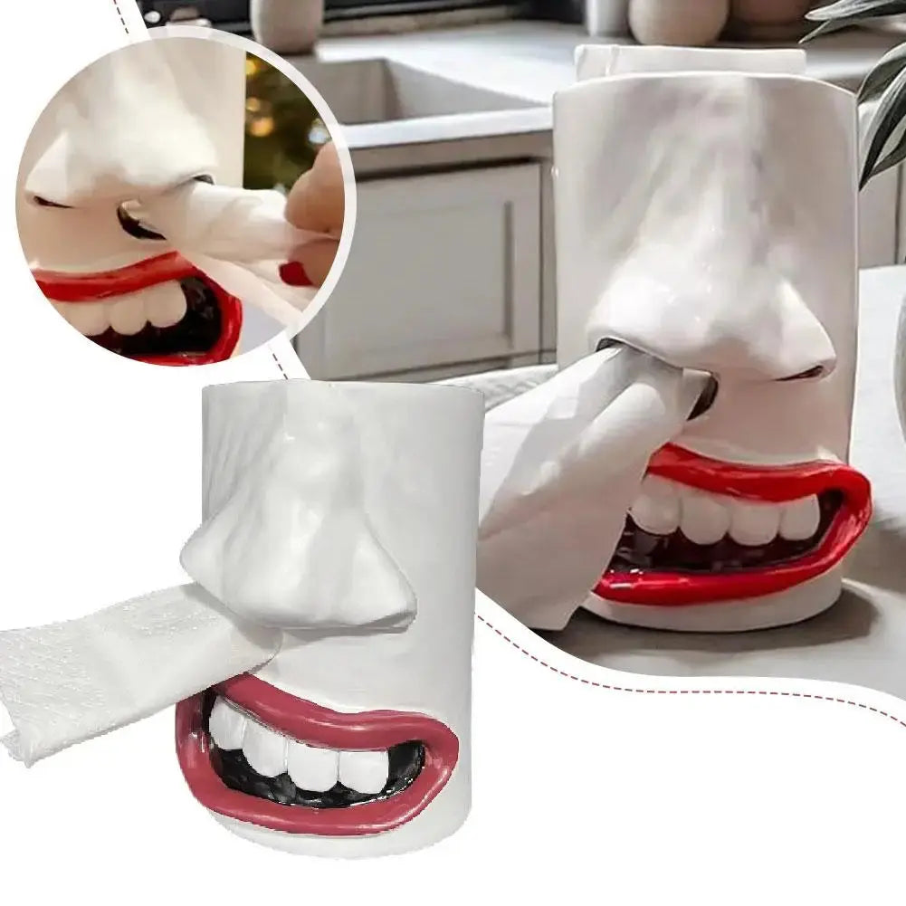 Sikunuo | Handcrafted funny face towel holder