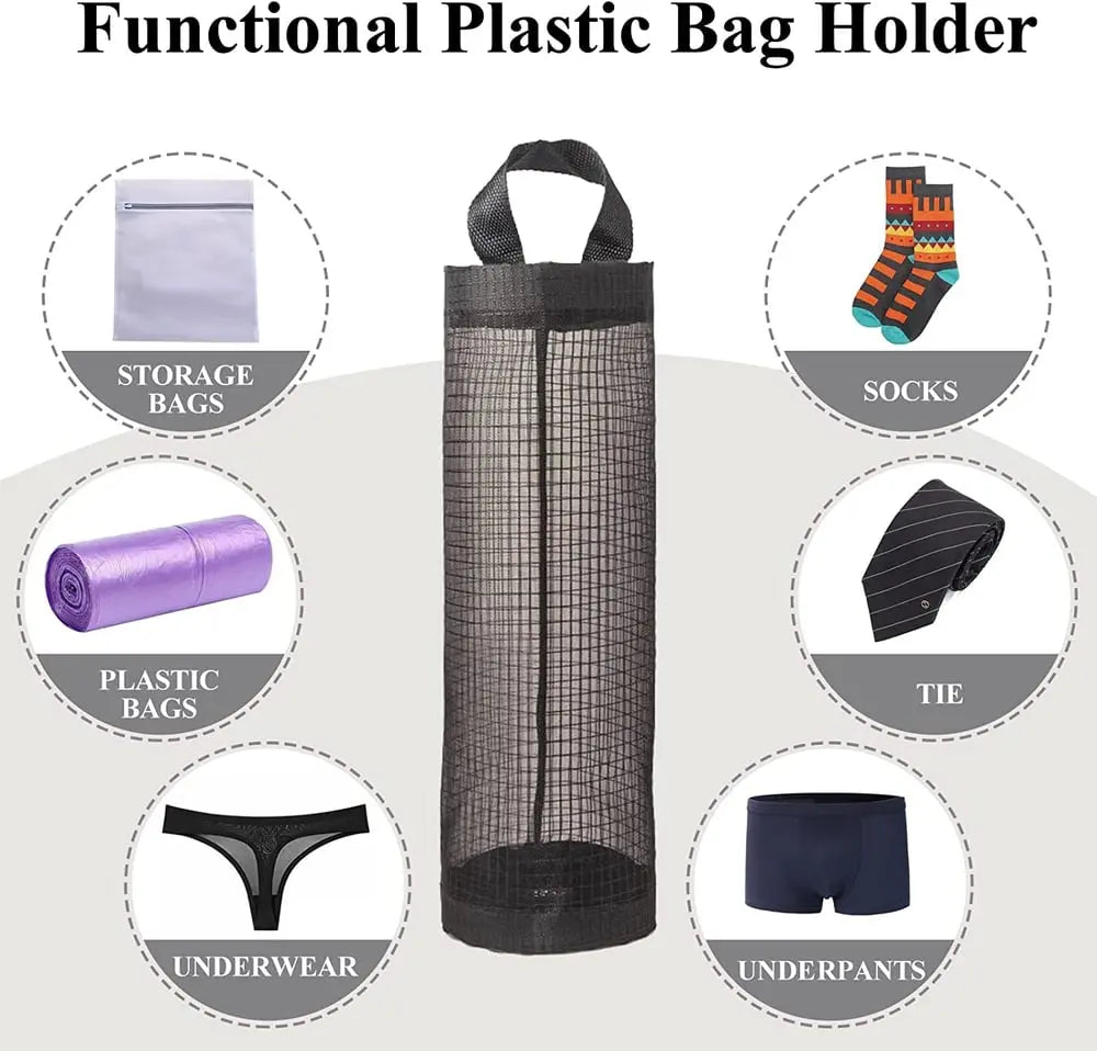 Sikunuo | Hanging Mesh Organizer for Bags – Neatly Store Plastic Bags