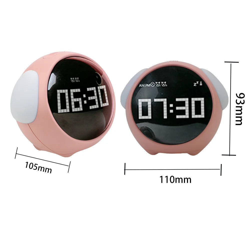 Sikunuo | Cute Expression Night Light Alarm Clock