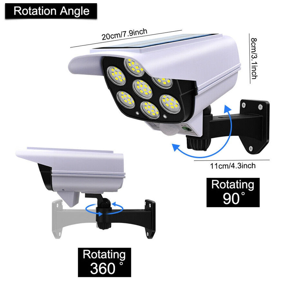 Sikunuo | Solar Motion Sensor Dummy Security Camera Light