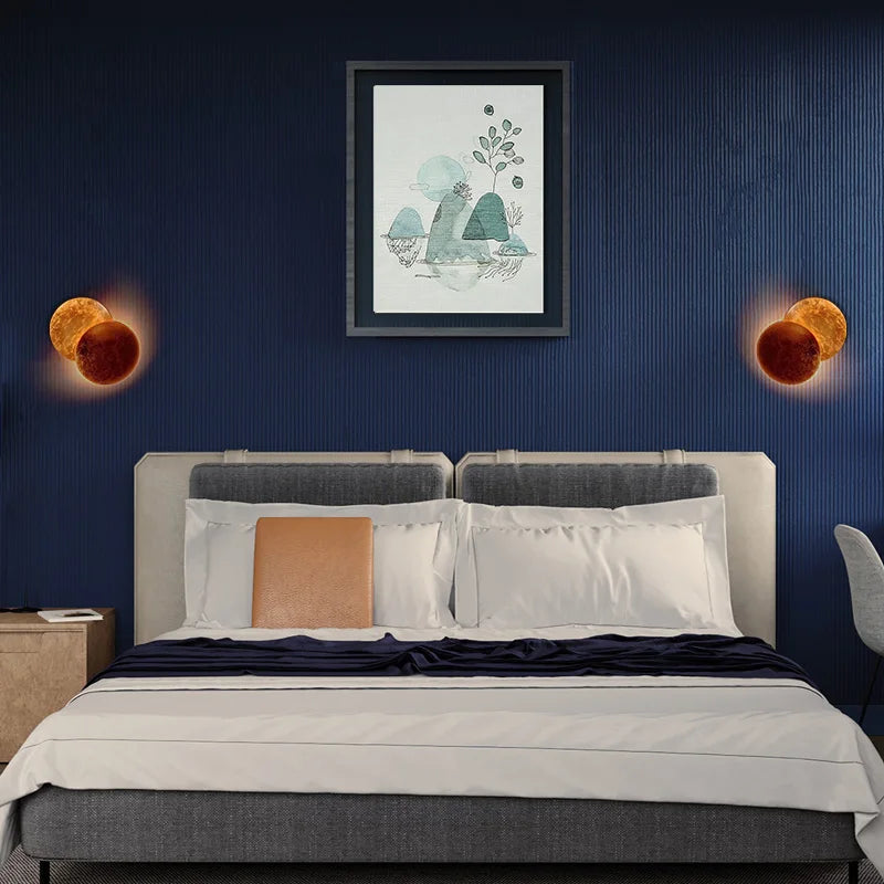 Sikunuo | Modern Decor Eclipse Lunar Glow Wall Lamp