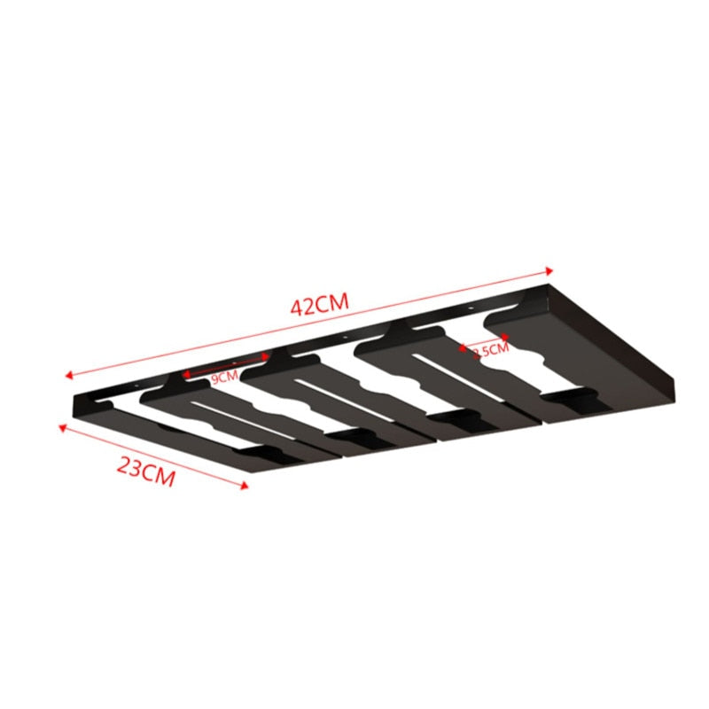 Sikunuo | Under Cabinet Glass Organizer Rack