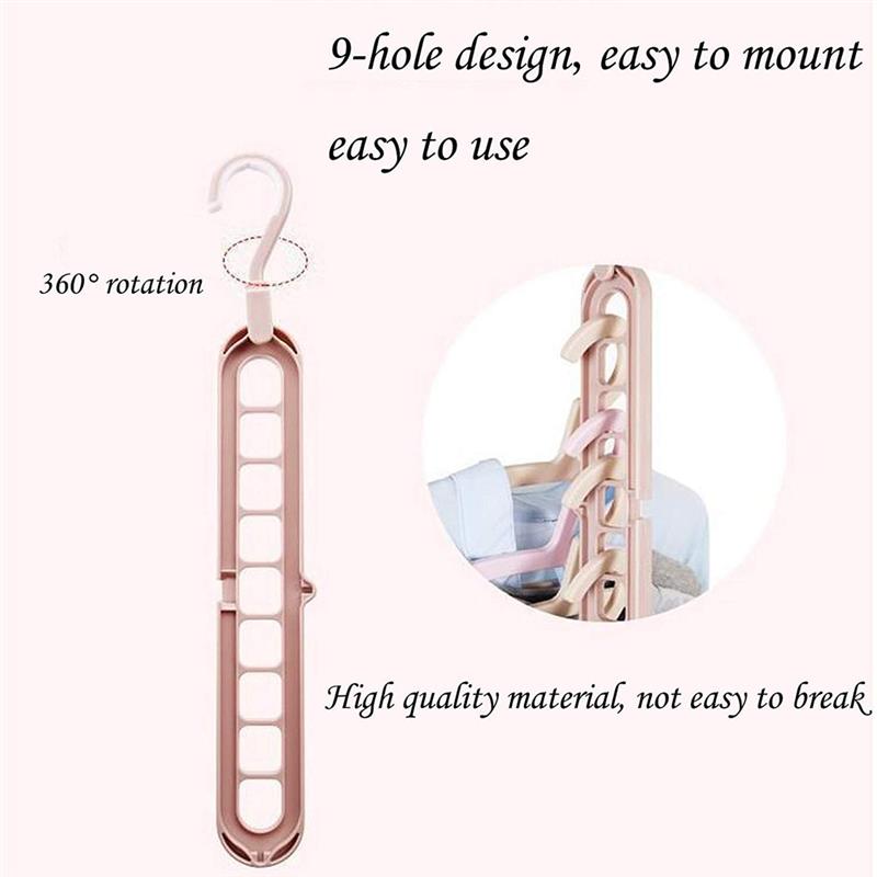 Sikunuo | Adjustable Folding Magic Multi Hooks Hanger