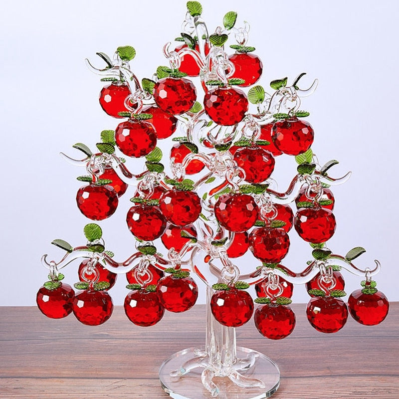 Sikunuo | Elegant Crystal Apple Tree Home Decor