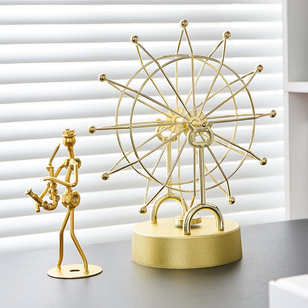 Sikunuo | Modern Metal Rotating Home Office Decor