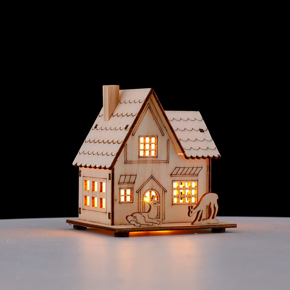 Sikunuo | DIY Wooden Hanging House Decor Glowing Lamp
