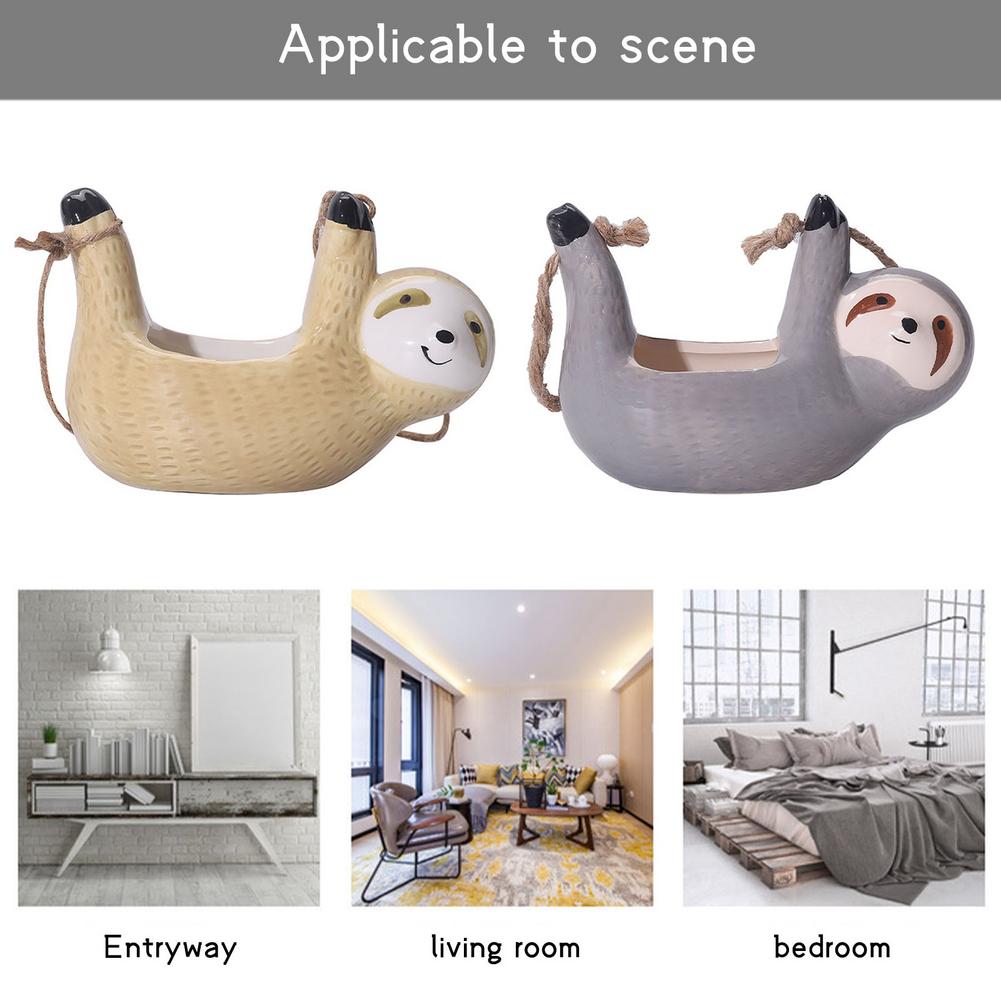 Sikunuo | Ceramic Happy Sloth Flower Pot