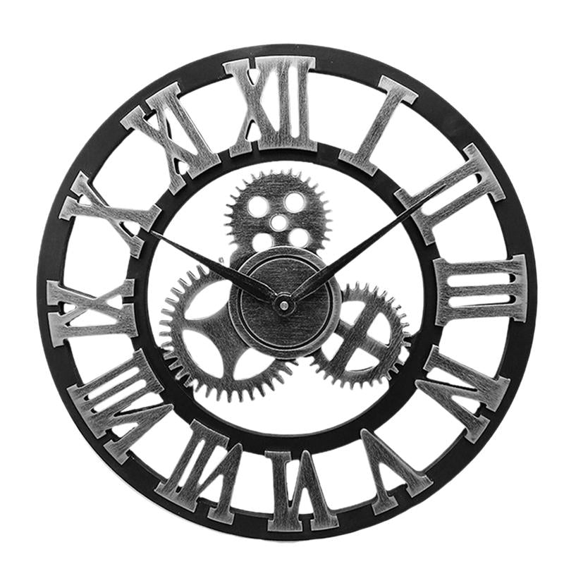 Sikunuo | Handmade Oversized 3D Retro Decorative Wall Clock