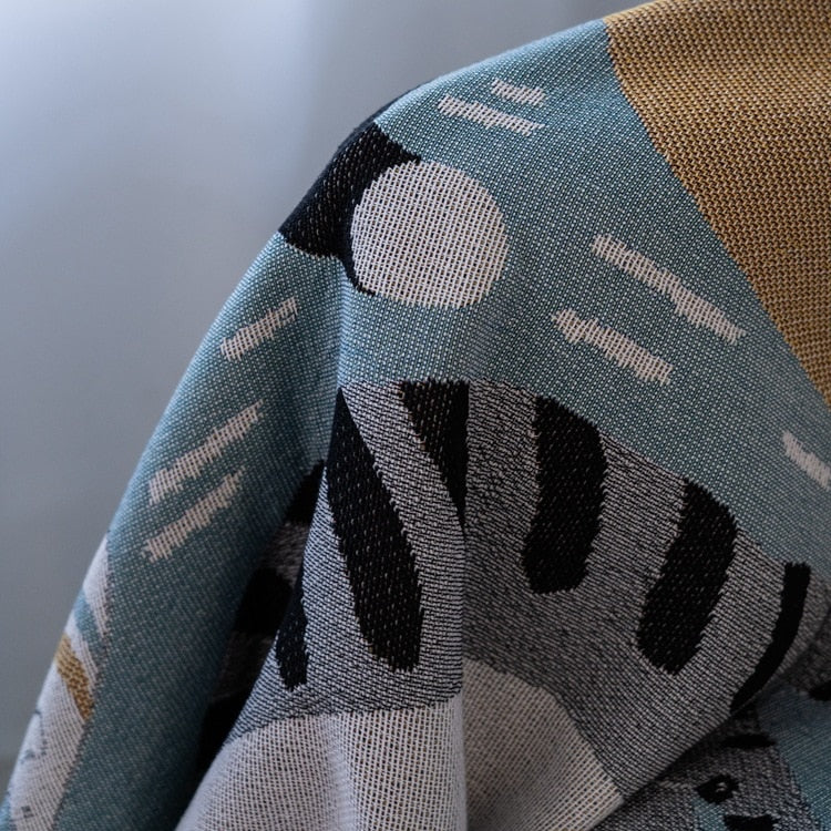 Sikunuo | Vintage Pumpkin Sofa Cover Blanket