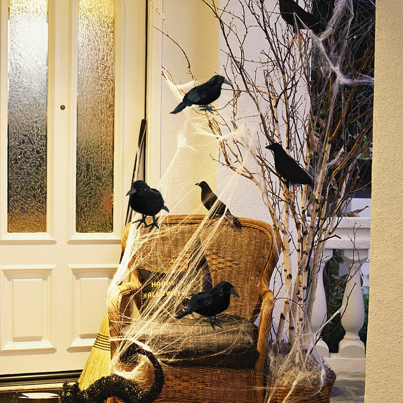 Sikunuo | Black Crow Halloween Home Decor