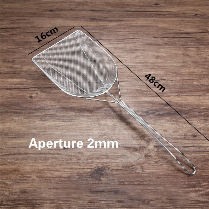 Sikunuo | Stainless Steel Fryer Strainer Spatula