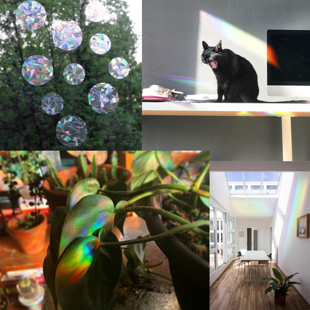 Sikunuo | Rainbow Sun Catcher Reflective Window Stickers