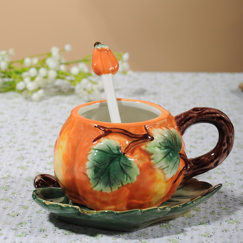 Sikunuo | Creative Ceramic Pumpkin Mug Set