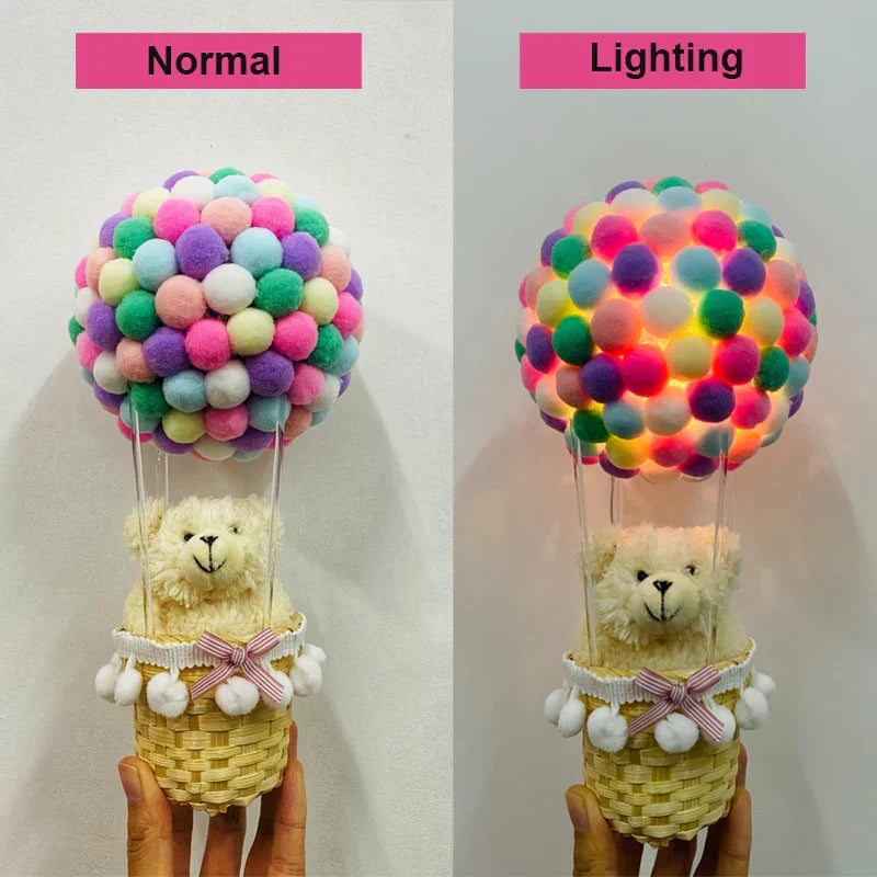 Sikunuo | DIY Hot Air Balloon-Shape Flying Animals Night Lamp