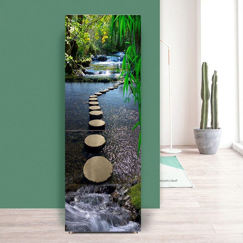 Sikunuo | Stylish Waterproof Self-Adhesive Refrigerator Sticker