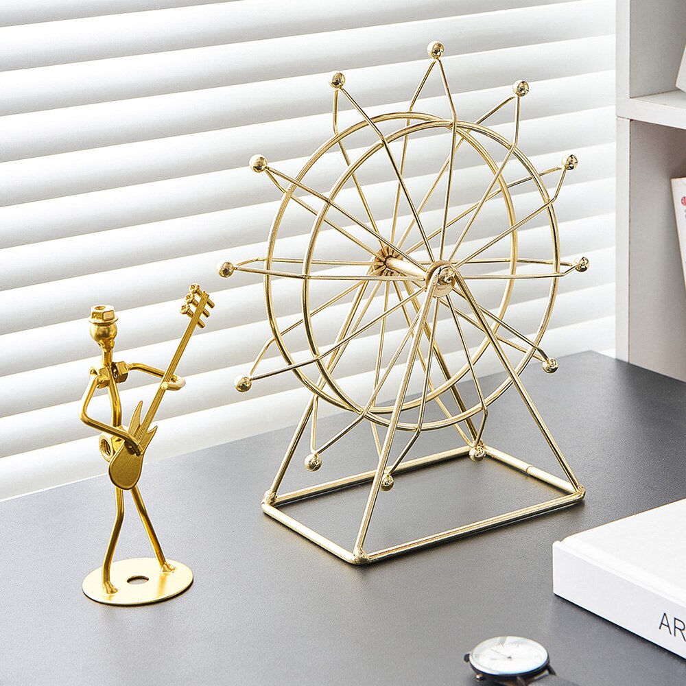 Sikunuo | Modern Metal Rotating Home Office Decor