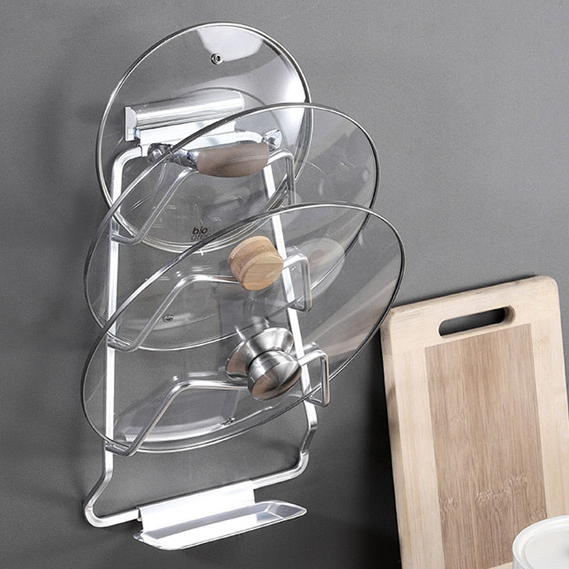 Sikunuo | Wall-Mounted Extreme Pot Lid Holder Rack