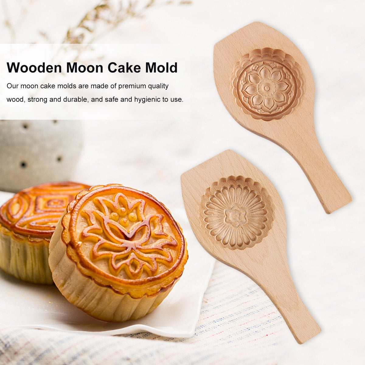 Sikunuo | Wooden Cute Pastry Bake Master Baking Mold