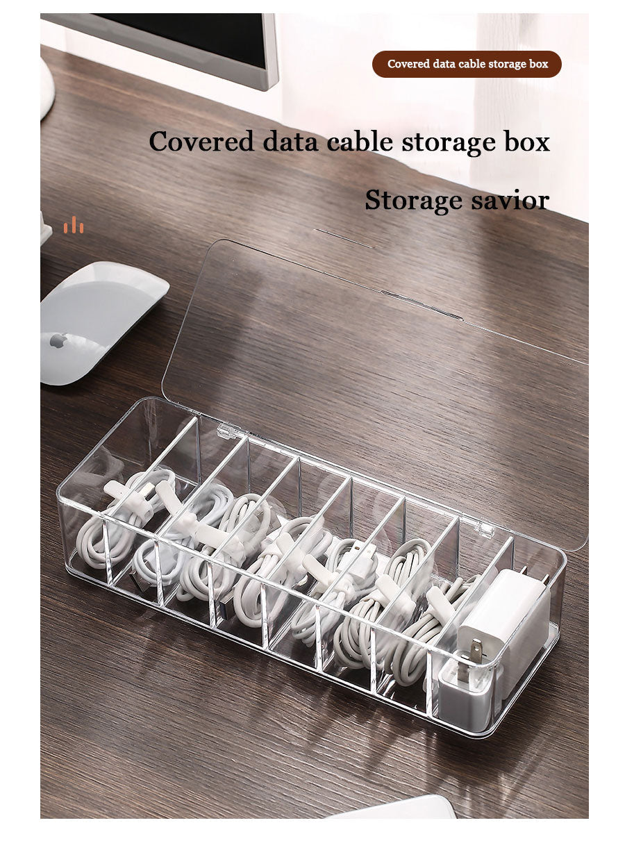 Sikunuo | Transparent Cable Organizer Box