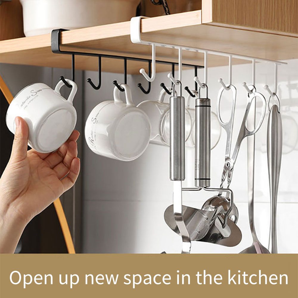Sikunuo | Kitchen Under Cabinet Organizer Hook Rack