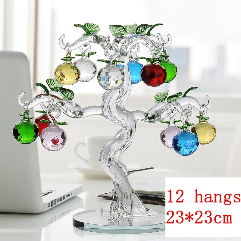 Sikunuo | Elegant Crystal Apple Tree Home Decor