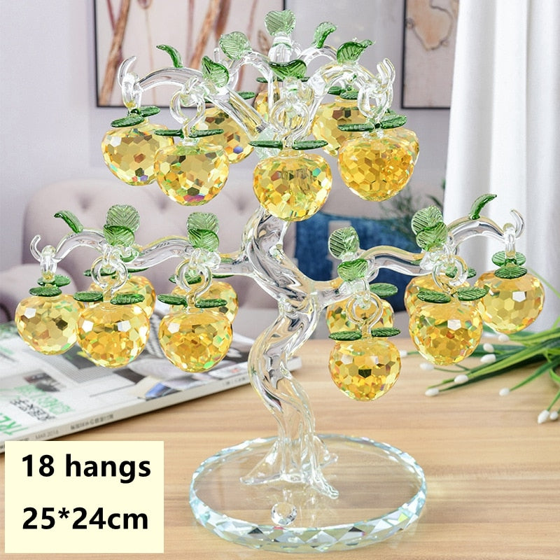 Sikunuo | Elegant Crystal Apple Tree Home Decor