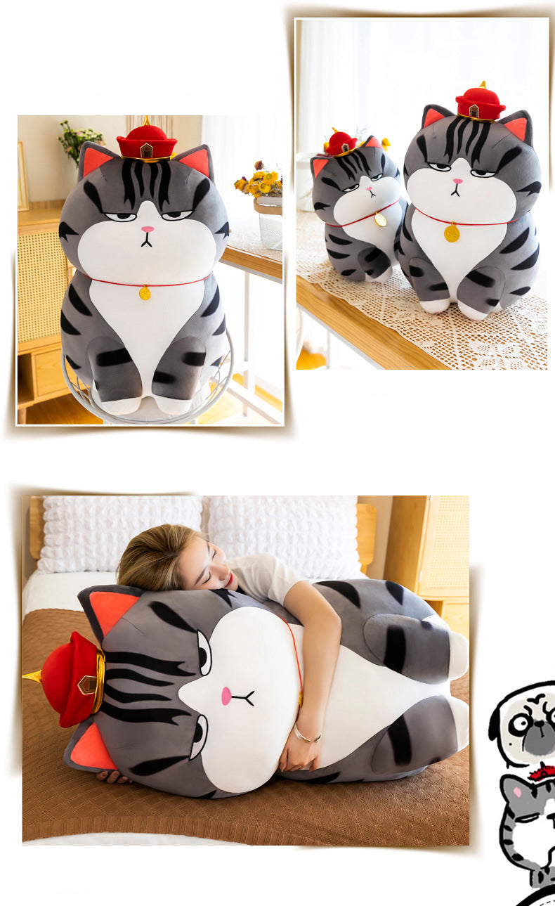 Sikunuo | Moody Cat Soft Cuddly Plush Pillow